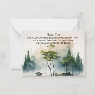 Tarjeta Pequeña El bosque gracias