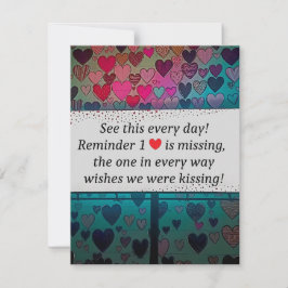 Tarjeta Pequeña El Corazón Perdido Te Ama