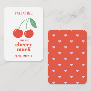 Tarjeta Pequeña El día de San Valentín de aula Cherry Many Card