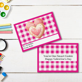 Tarjeta Pequeña El día de San Valentín de clase pequeña rosa rosad