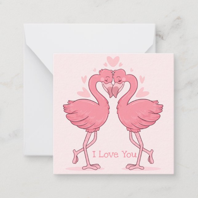 Tarjeta Pequeña El día de San Valentín de corte (Anverso)