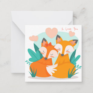 Tarjeta Pequeña El día de San Valentín de corte