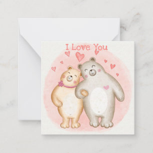 Tarjeta Pequeña El día de San Valentín de corte