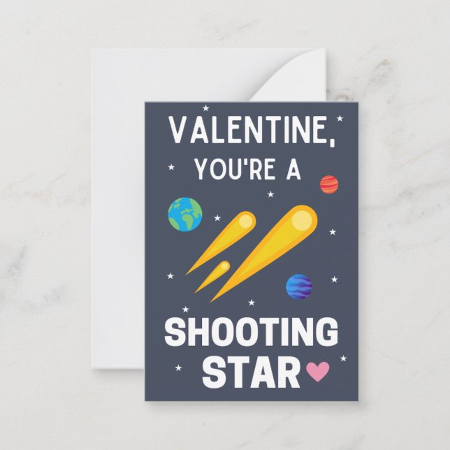 Tarjeta Pequeña El día de San Valentín de Star Classroom (Anverso)