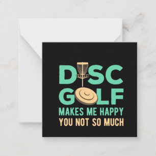 Tarjeta Pequeña El Disc Golf Me Hace Feliz