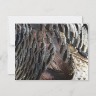 Tarjeta Pequeña El diseño de la naturaleza abstracta de las plumas