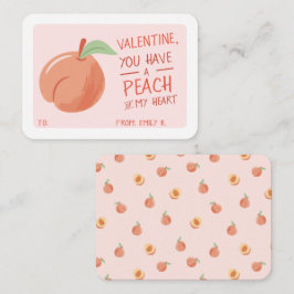 Tarjeta Pequeña El El día de San Valentín de aula Peach of My Hear