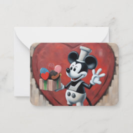 Tarjeta Pequeña El El día de San Valentín de Mousey