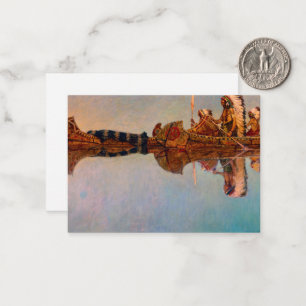 Tarjeta Pequeña El entierro del agua de Newell Convers Wyeth