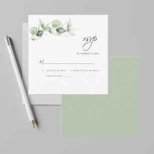 Tarjeta Pequeña El eucalipto del presupuesto deja la boda verde RS