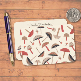 Tarjeta Pequeña El hongo del siglo medio, inspirado en la tradició