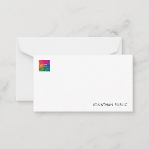 Tarjeta Pequeña El logotipo de su empresa de nombres aquí elegante