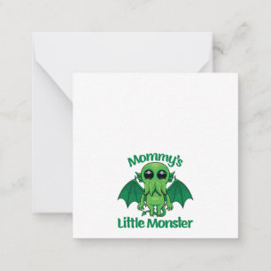 Tarjeta Pequeña El Monstruito de Mamá Cthulhu Mimoso