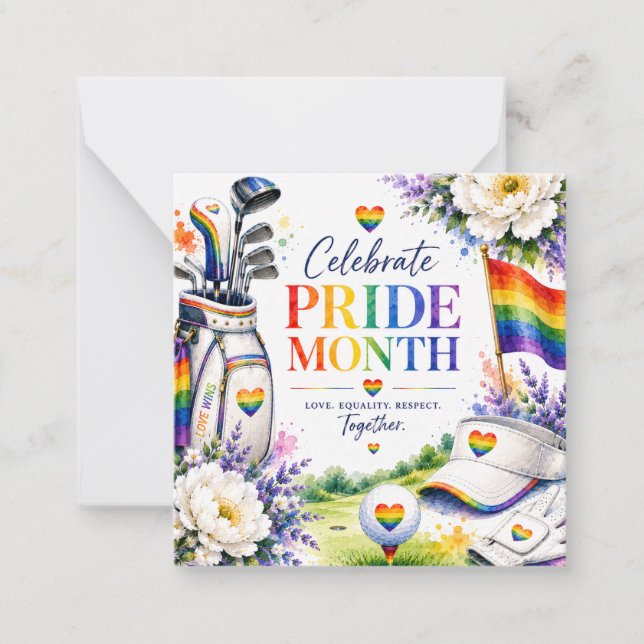 Tarjeta Pequeña El Orgullo para Golfista (Anverso)