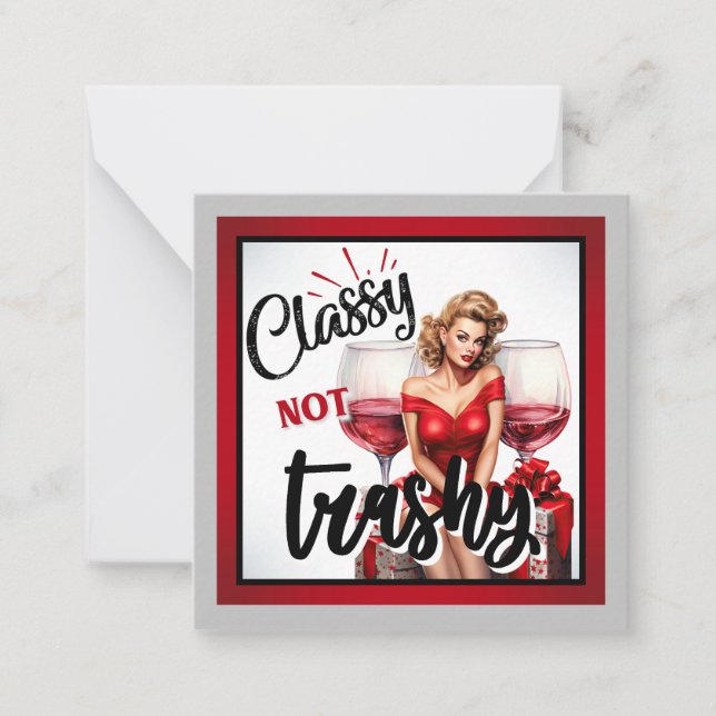 Tarjeta Pequeña El Pinup de Retro no es una tragedia (Anverso)