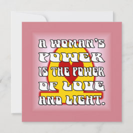 Tarjeta Pequeña El poder de la mujer