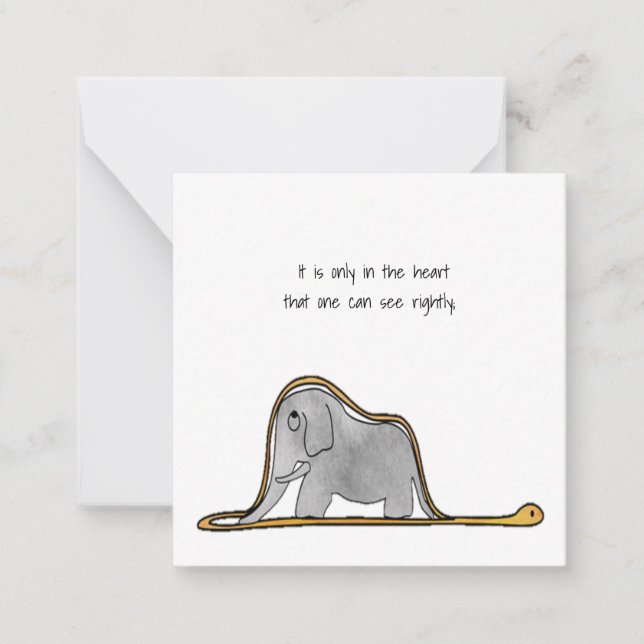 Tarjeta Pequeña El Principito (Anverso)