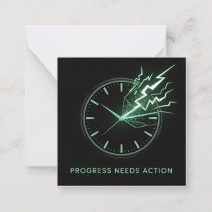 Tarjeta Pequeña El progreso necesita acción