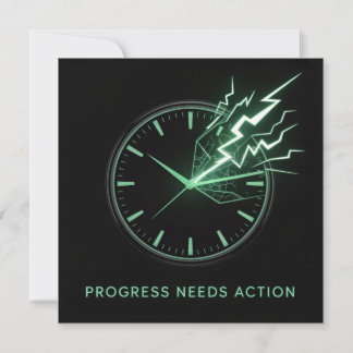 Tarjeta Pequeña El progreso necesita acción
