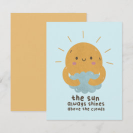 Tarjeta Pequeña El Sol siempre brilla por encima de las nubes