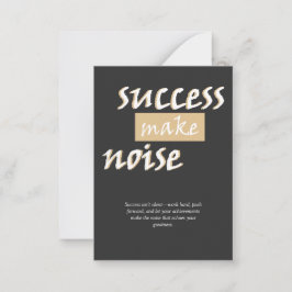 Tarjeta Pequeña El sonido de la camiseta exitosa