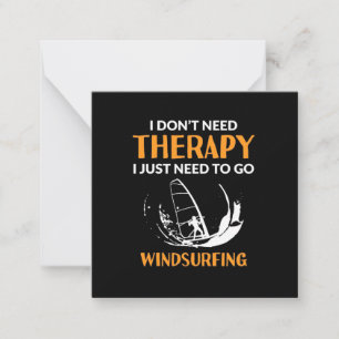 Tarjeta Pequeña El surfista solo necesita practicar windsurf