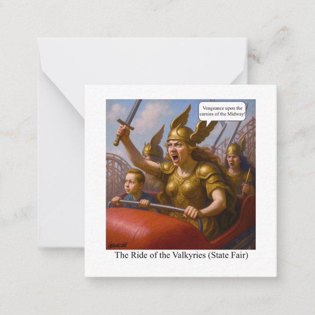Tarjeta Pequeña El viaje de los Valkyries (Feria Estatal) (Anverso)