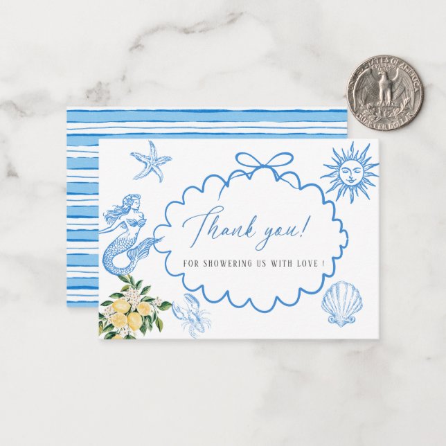 Tarjeta Pequeña Elegante acuarela Escalera principal Ducha de novi (Anverso/Reverso In Situ)