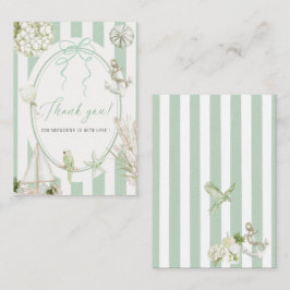 Tarjeta Pequeña Elegante acuarela Tropical Beach Palm Bridal