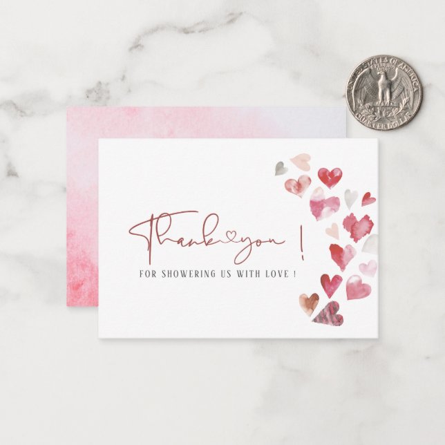 Tarjeta Pequeña Elegante acuarela un poco dulce está en el w (Anverso/Reverso In Situ)