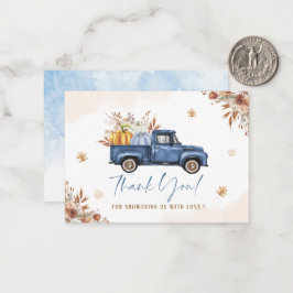 Tarjeta Pequeña Elegante acuarela Una pequeña calabaza dulce está