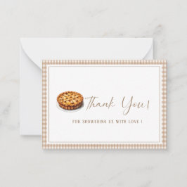 Tarjeta Pequeña Elegante acuarelaCutie Pie está en camino bebé sh