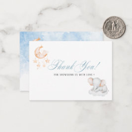 Tarjeta Pequeña Elegante acuarelaPequeño elefante estelar