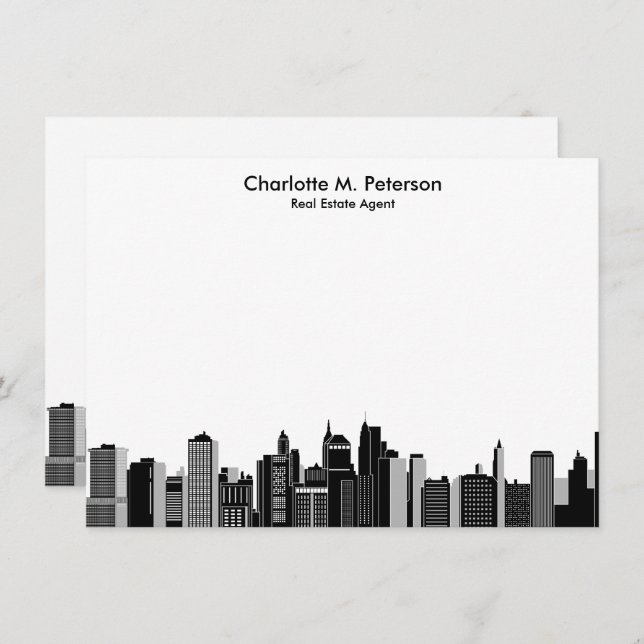 Tarjeta Pequeña Elegante Agente Inmobiliario Realtors House (Anverso / Reverso)