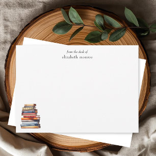 Tarjeta Pequeña Elegante Amante De Los Libros De Parte De Personal
