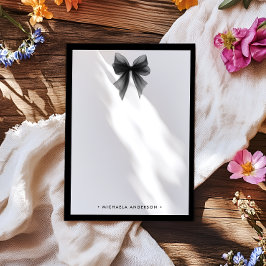 Tarjeta Pequeña Elegante arco de color negro y blanco Minimalista