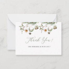 Tarjeta Pequeña Elegante bebé acuarela hace frío fuera del bebé sh