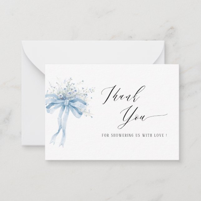 Tarjeta Pequeña Elegante bebé de acuarela en flor silvestre Bebé  (Anverso)