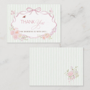 Tarjeta Pequeña Elegante bebé de acuarela en flor silvestre Bebé s
