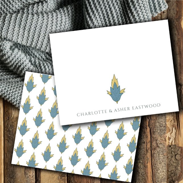 Tarjeta Pequeña Elegante Boda de Ornamento Floral (Subido por el creador)