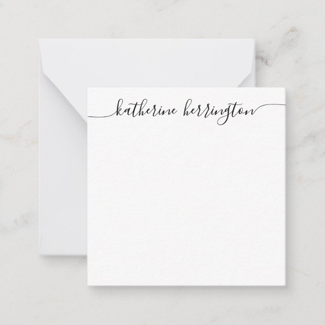 Tarjeta Pequeña Elegante caligrafía del nombre del guión moderno g (Anverso)