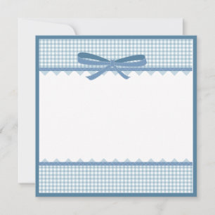 Tarjeta Pequeña Elegante Cinta Azul Te Doy Gracias, Escritorio Reg