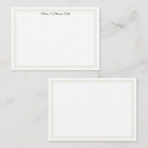 Tarjeta Pequeña Elegante Círculos de Oro Sencillo Círculo Boda Par