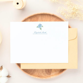 Tarjeta Pequeña Elegante color de agua azul hidránico personalizad