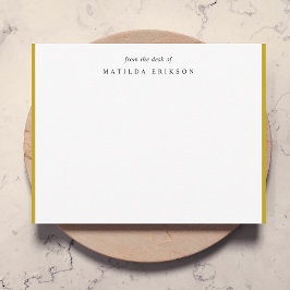 Tarjeta Pequeña Elegante dorado sofisticado desde el escritorio de