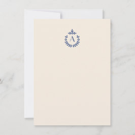 Tarjeta Pequeña Elegante Escudo de Pendant Botánico Monograma Inic