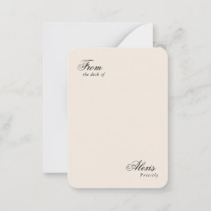 Tarjeta Pequeña Elegante estilo de escritura vintage personalizado
