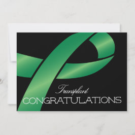 Tarjeta Pequeña Elegante Felicitaciones por el trasplante de cinta