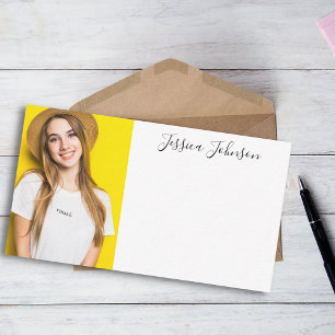 Tarjeta Pequeña elegante fotografía minimalista caligrafía moderna