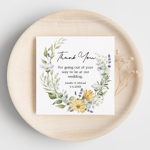 Tarjeta Pequeña elegante gracias a wildflowers moda
